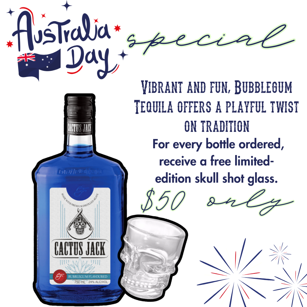 Aussie Day Special - Cactus Jack Tequila Bubblegum